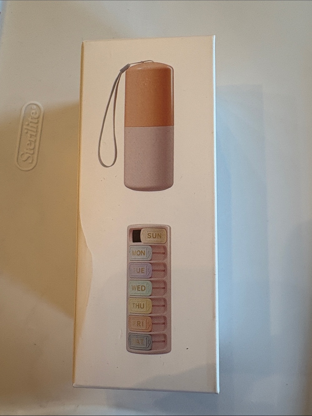 Portable Pill Case with Wrist Strap - Light Pink brand new restree brand